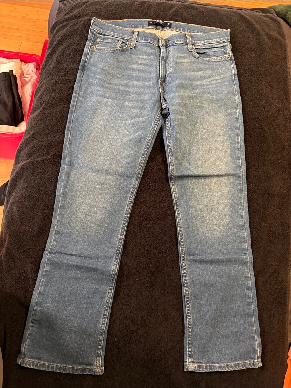 Hollister Slim Straight Blue Denim Jeans